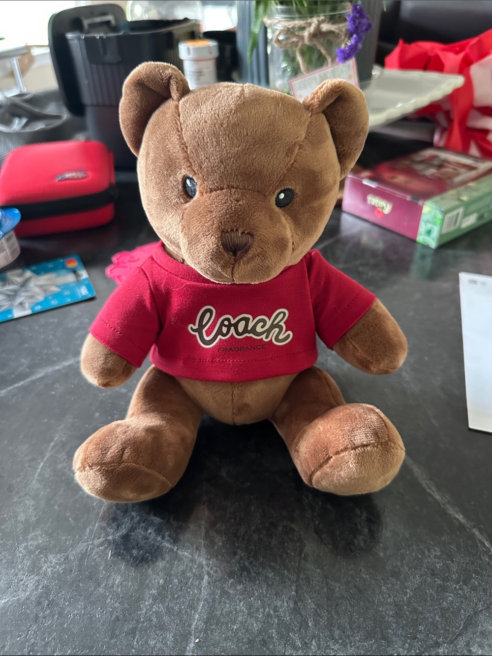 Coach Brown Teddy Bear NWOT